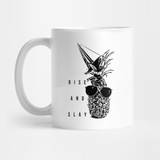 Rise and slay (Black writting) Mug